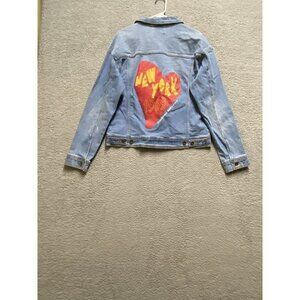 UNISEX PRIDE DENIM JACKET SZ M  BY BLU BLACKBOYBE NY 1969 STONEWALL RIOTS New
